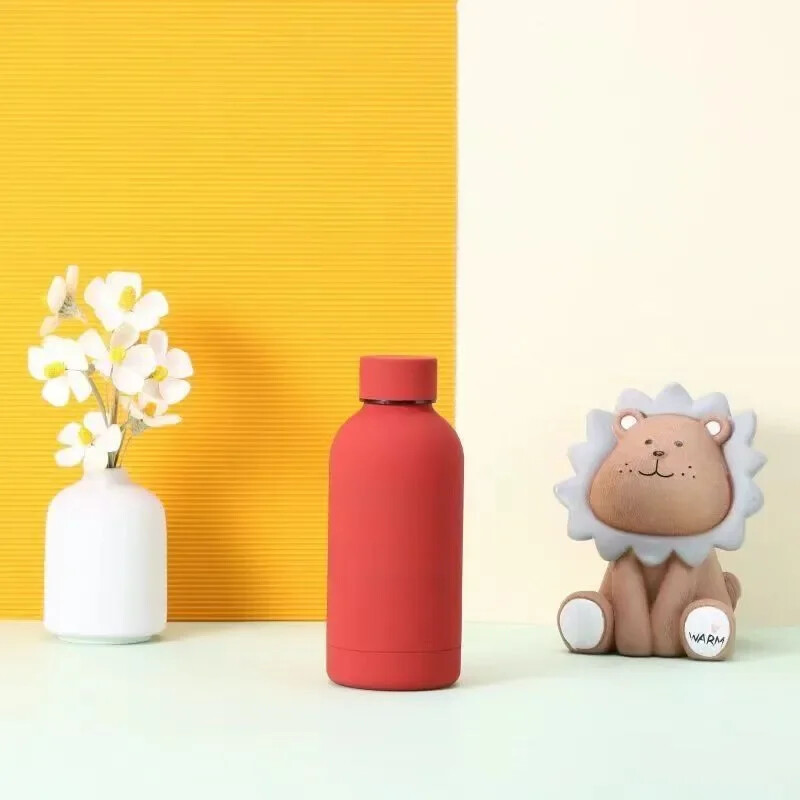 Američka mala termos šalica od nehrđajućeg čelika, mini sportski čajnik, matirana termos boca