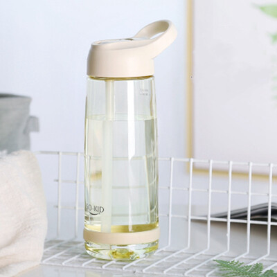 Kaasaskantav veepudel õlgedega Tervislik plastikust reisijoogid Spordišeiker Minu joogipudelid Armsad laste veepudelid beebidele