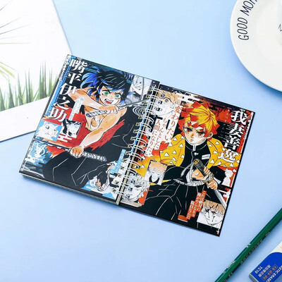 Demonų eskizų knygelė Anime užrašų knygelė Tvarkaraščiai Kanceliarinės prekės Mokyklinės reikmenys Stacionarios Kawaii žurnalo užrašų knygelė Kamado Nezuko