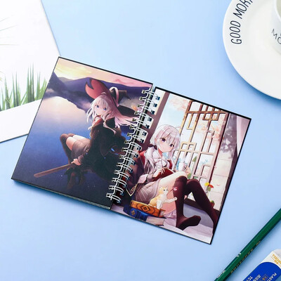 Demonų eskizų knygelė Anime užrašų knygelė Tvarkaraščiai Kanceliarinės prekės Mokyklinės reikmenys Stacionarios Kawaii žurnalo užrašų knygelė Kamado Nezuko