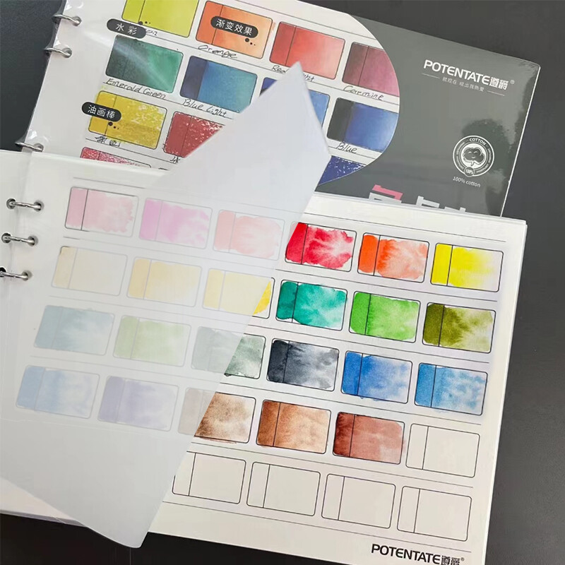 POTENTATE Kartica s vodenim bojama 300g Pamučni papir za markere Bojice Olovke u boji Markeri Bojanka Potrepštine za umjetnost