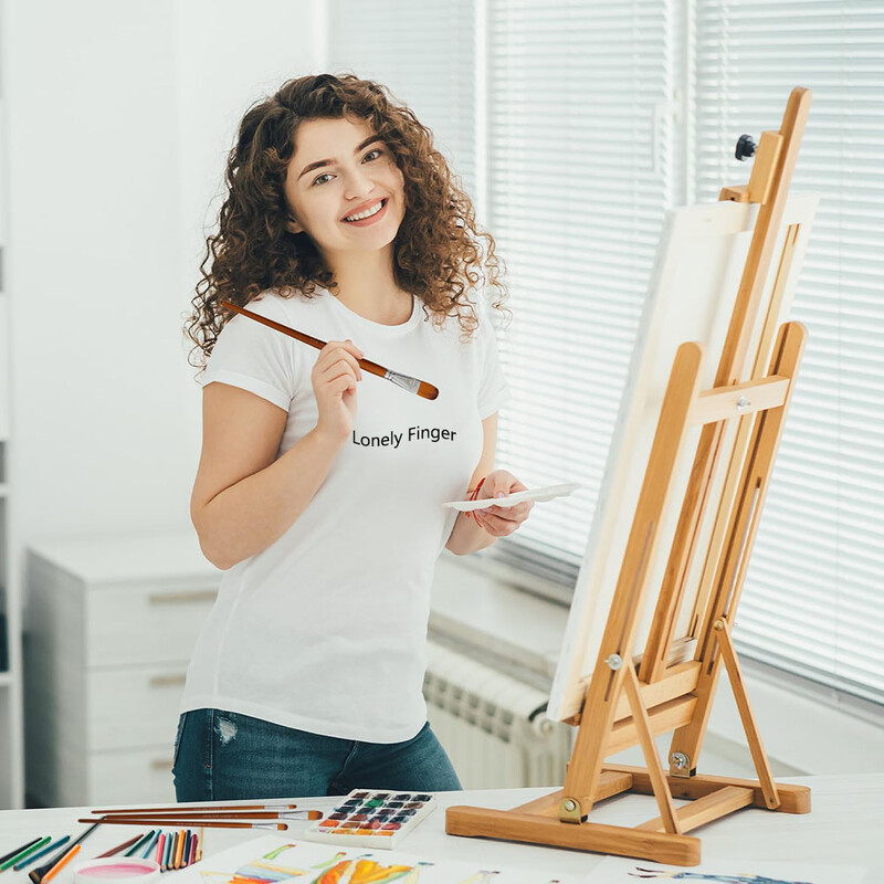 13 tk Artist Filberti värvipintslite komplekt, puidust pika varrega, pehmed hõrenemisvastased nailonist juuksed akrüülõli akvarell-guaššvärvide jaoks