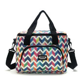 Чанта за обяд Преносима термоизолирана чанта за храна през рамо за обяд Голям охладител Чанти за пикник Кутия за жени Мъже Термо чанта