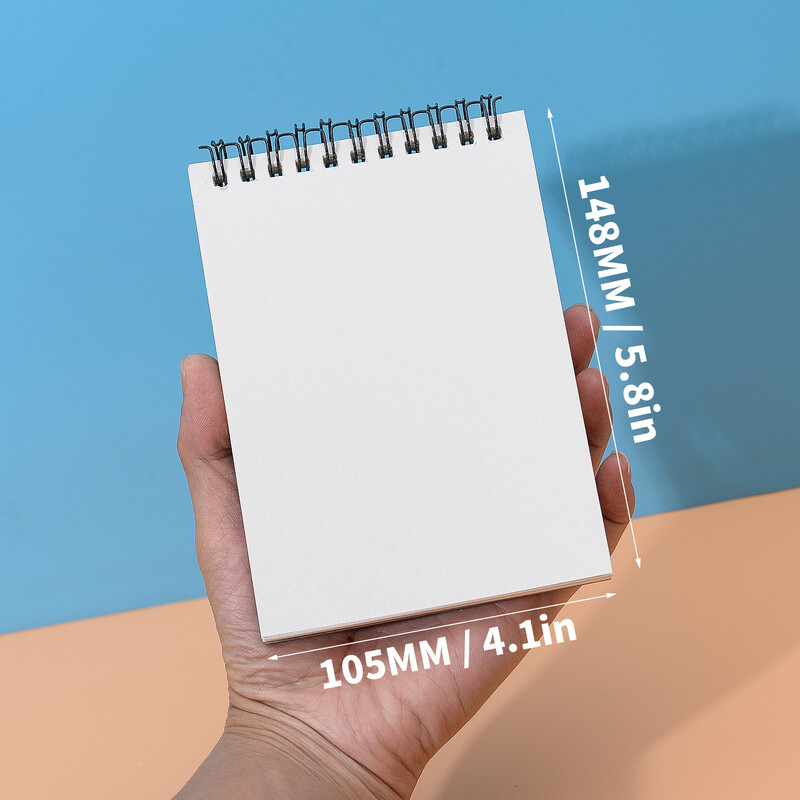 1 kom. Bilježnica za skiciranje A6 30 listova 160g Spiralna bilježnica Drvena celuloza Papir za skiciranje Unutarnji prazan crtež Grafiti Art pribor