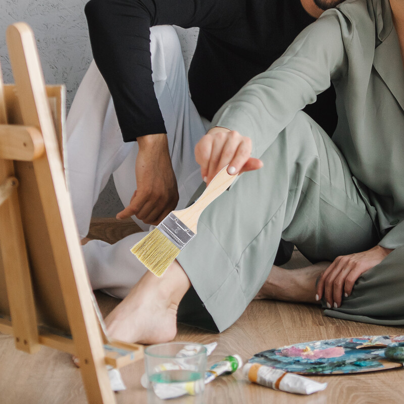 23 tk kriidivärvi geelpliiatsid Värvipintsel, puidust kunstniku komplekt, maalimine harjastega lapse preili