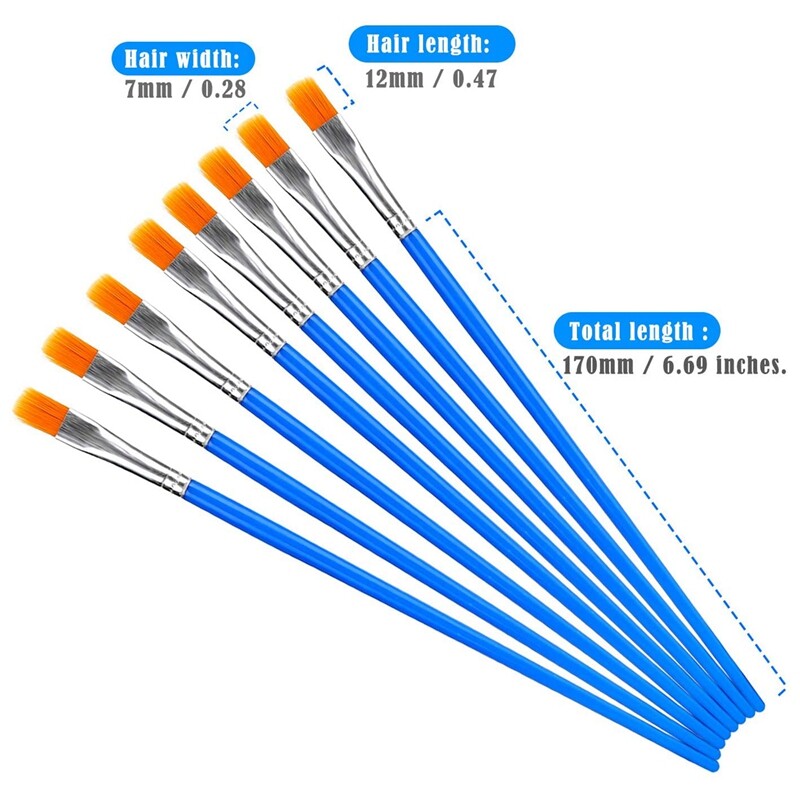 100 tk lamedate pintslite komplekt lastele nailonist juustele akrüülist väike õli akvarellkunstniku maalikomplektid