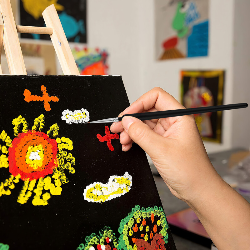 3 τμχ Σετ μανικιούρ Σετ νυχιών The Face Tiny Paint for Kids Παιδική βούρτσα προσώπου με λεπτές λεπτομέρειες