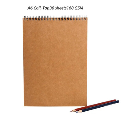 A5/A6 Sketchbook Debeli papir 160 GSM Notebook za slikanje DIY Kreativna praksa Crtanje Umjetnički školski pribor Akvarel papir