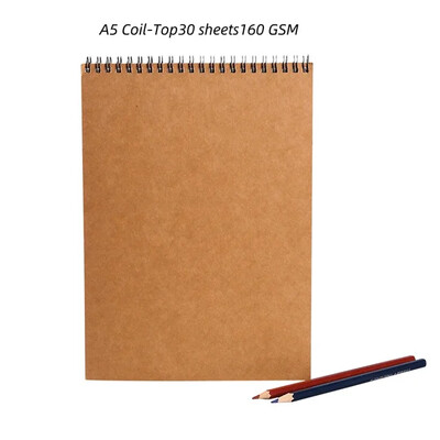 A5/A6 Sketchbook Debeli papir 160 GSM Notebook za slikanje DIY Kreativna praksa Crtanje Umjetnički školski pribor Akvarel papir