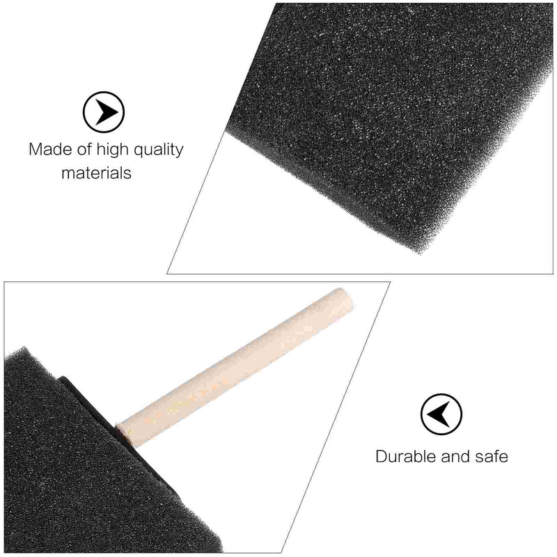 20 tk puidust varrega käsnpintsliga joonistamine grafiti kaldotsaga maalimistarbed lapsele