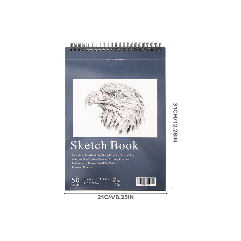 Tühi joonistusvihik, paberist piltide maalimine õpilastele kõvakaanelised padjad isetegemise marker visandivihik