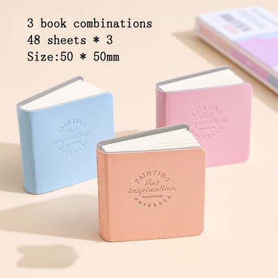 Mini joonistusvihik ruut akvarell visandivihik Paks paber GSM 200g 3 raamatu maalimine paber Töö Lõõgastus kunstitarbed