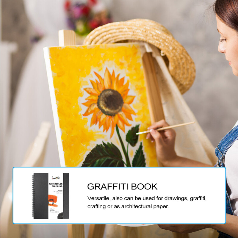 Joonistuspaberiplokk Kunstnik Joonistustarvikud Kunstimaaliraamat Akvarellmaaliplokk Akvarellipaberraamat