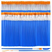 Mali kist od 240 komada, umjetnički kistovi s plosnatim finim vrhom, kistovi za rukotvorine za djecu, uljane vodene boje na platnu