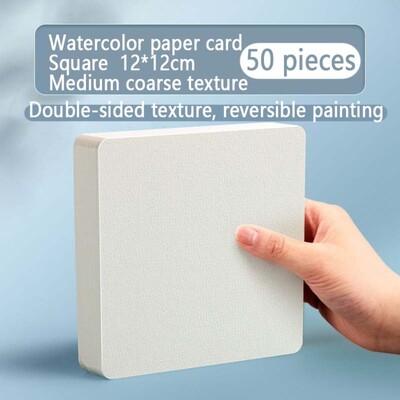 Ruudu/ümmargune joonistus akvarellpaber puidumassist postkaart jämedateraline paber professionaalne 50 lehte akvarellpaber