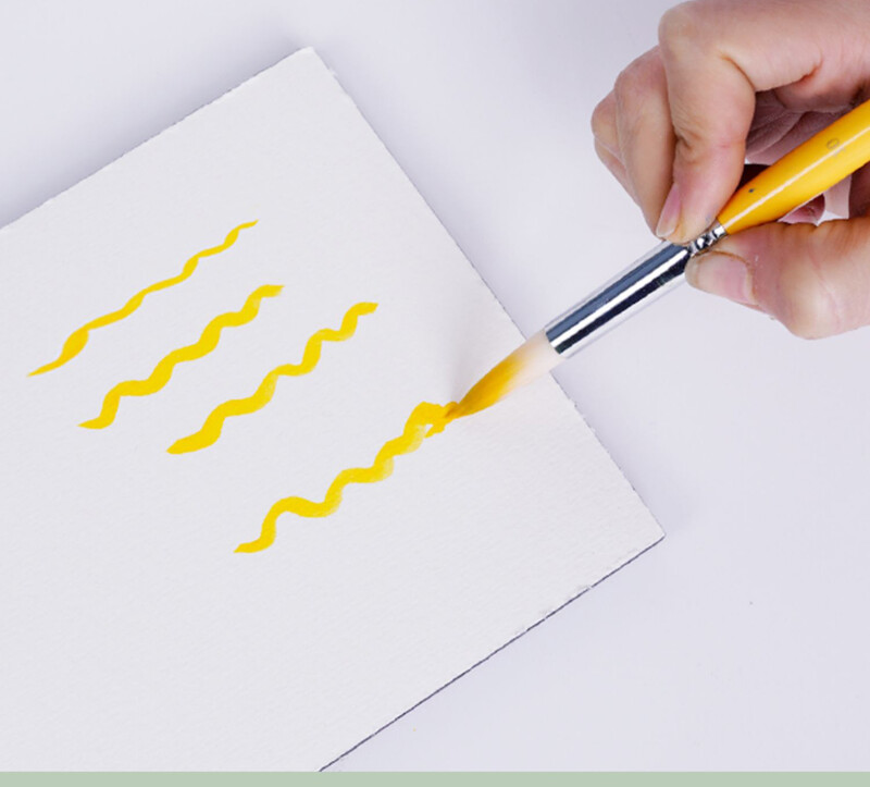 HIMI guaššvärvipintslite komplekt, 3 tükki akrüülõliga guaššvärvide akvarellmaali jaoks, kunstiharrastaja lastele ja täiskasvanutele, nailonist juustele, puidust