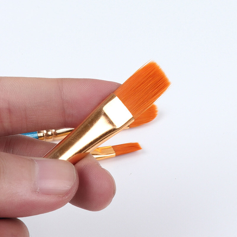 12 tk/komplekt Kvaliteetne laste akvarell-guaššvärvimispliiats nailonjuuksed puidust käepidemega pintslikomplekt joonistuskunsti tarvik