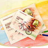 A5/A6 12 coli 300 g/m² Caiet de schițe acuarele pentru începători Schiță în creion de culoare Desen Manual de pictură Hârtie Rechizite de artă