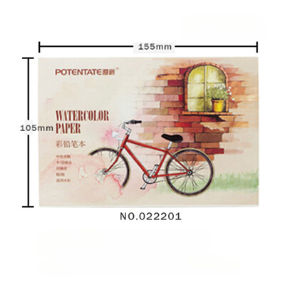 A5/A6 12 coli 300 g/m² Caiet de schițe acuarele pentru începători Schiță în creion de culoare Desen Manual de pictură Hârtie Rechizite de artă