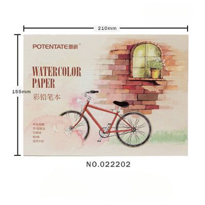 A5/A6 12 coli 300 g/m² Caiet de schițe acuarele pentru începători Schiță în creion de culoare Desen Manual de pictură Hârtie Rechizite de artă