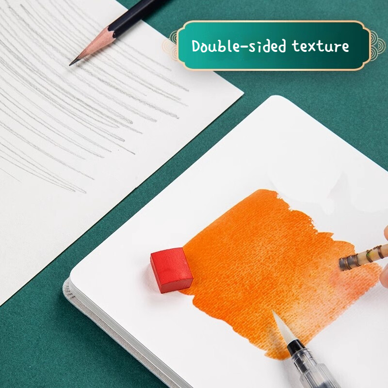 Riidest akvarelliraamat Käsitsi valmistatud peeneteraline pilt guaššvisand Graffiti Anime kunst tühi paber värviline pliiats akrüüljoonis