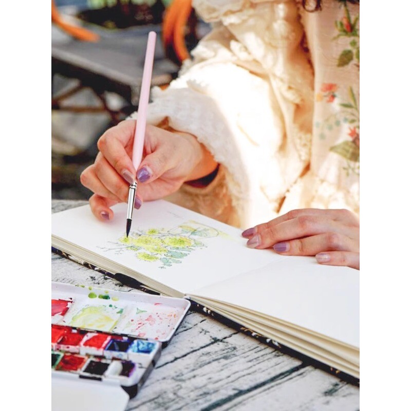 Riidest akvarelliraamat Käsitsi valmistatud peeneteraline pilt guaššvisand Graffiti Anime kunst tühi paber värviline pliiats akrüüljoonis