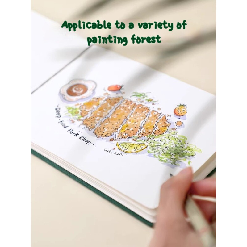 Riidest akvarelliraamat Käsitsi valmistatud peeneteraline pilt guaššvisand Graffiti Anime kunst tühi paber värviline pliiats akrüüljoonis