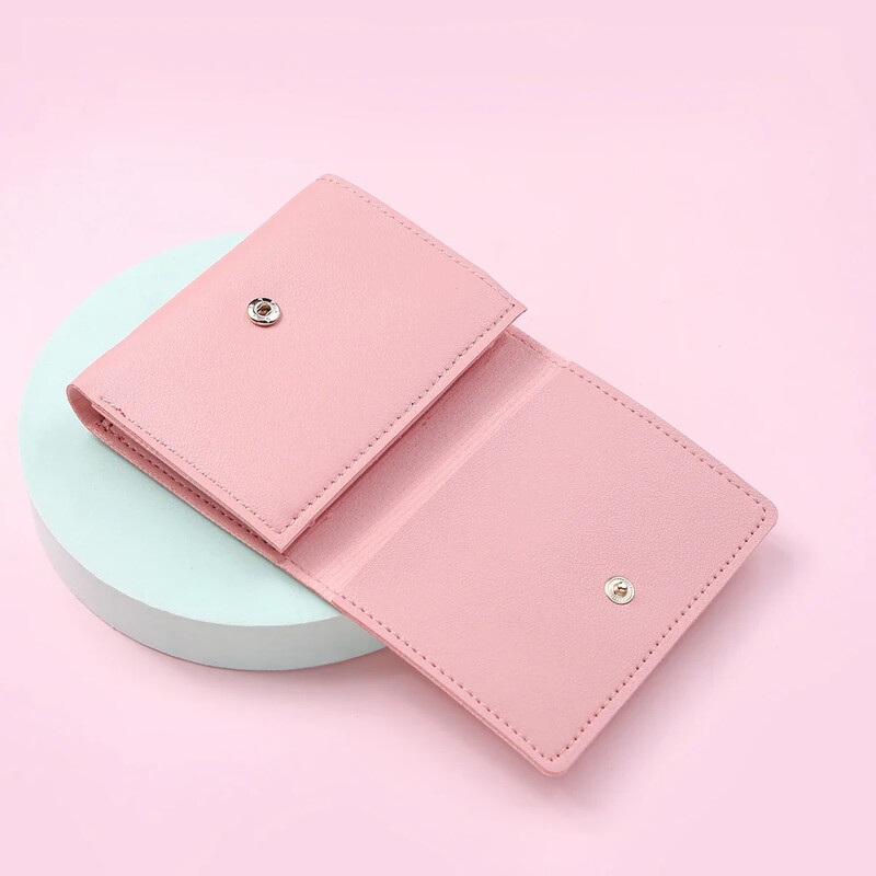 Portofel drăguț din piele PU cu imprimare cu flori, geantă de bani pentru fete, portmoneu de designer de marcă, portofel pentru femei