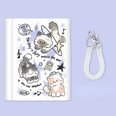 Xiuya slatke mačje novčanike za žene Luksuzna dizajnerska torbica s crtanim grafitima za novčiće Modna kawaii ženska estetska kratka mala torbica