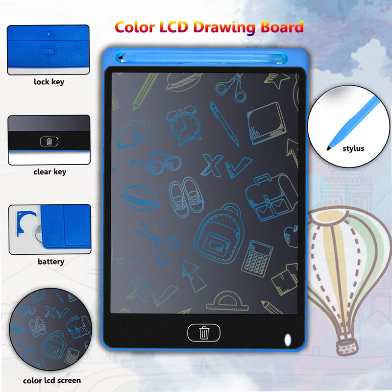 8,5/10 inčni podložak LCD tablet za crtanje Elektronička ploča za crtanje Šareni rukopis Dječak Djevojčica Djeca Dječje igračke Poklon