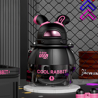 800 ml veepudel Tide Cool Suure mahutavusega Big Belly Cup kaasaskantav joogitops õuespordiks Fitness Straw Water Cup