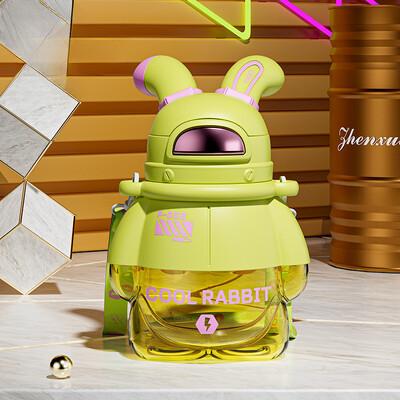 800 ml veepudel Tide Cool Suure mahutavusega Big Belly Cup kaasaskantav joogitops õuespordiks Fitness Straw Water Cup