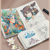 Joonistusvihik, akvarell, paks paber