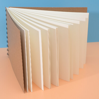 30 Φύλλα Τετράδιο σκίτσων 180 γραμμάρια Σπιράλ Σημειωματάριο Ξύλινο Πούλπα Α5 Εσωτερικό κενό Μολύβι Σχέδιο Γκράφιτι Προμήθειες τέχνης