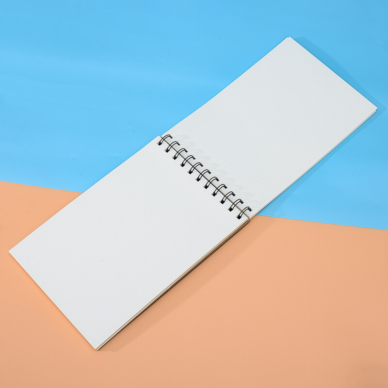 30 Φύλλα Τετράδιο σκίτσων 180 γραμμάρια Σπιράλ Σημειωματάριο Ξύλινο Πούλπα Α5 Εσωτερικό κενό Μολύβι Σχέδιο Γκράφιτι Προμήθειες τέχνης