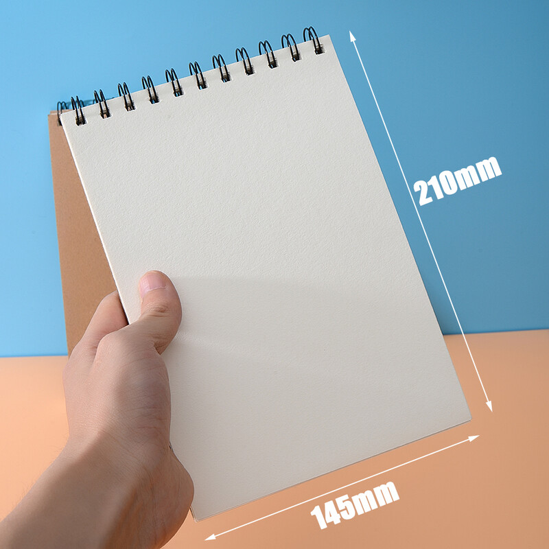 30 Φύλλα Τετράδιο σκίτσων 180 γραμμάρια Σπιράλ Σημειωματάριο Ξύλινο Πούλπα Α5 Εσωτερικό κενό Μολύβι Σχέδιο Γκράφιτι Προμήθειες τέχνης