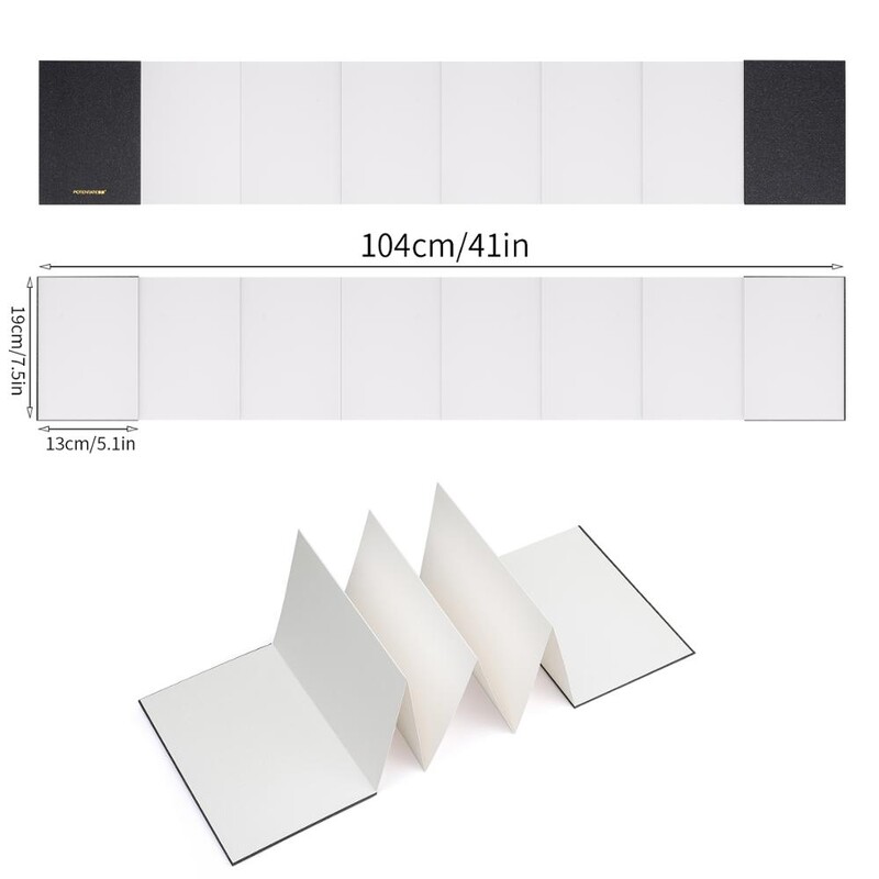 POTENTATE 300g Oreliraamatu käsiraamat Akvarellivisandiraamat Keskmine kare paber maalimiseks Värviline pliiats Õpilaste kunstitarbed