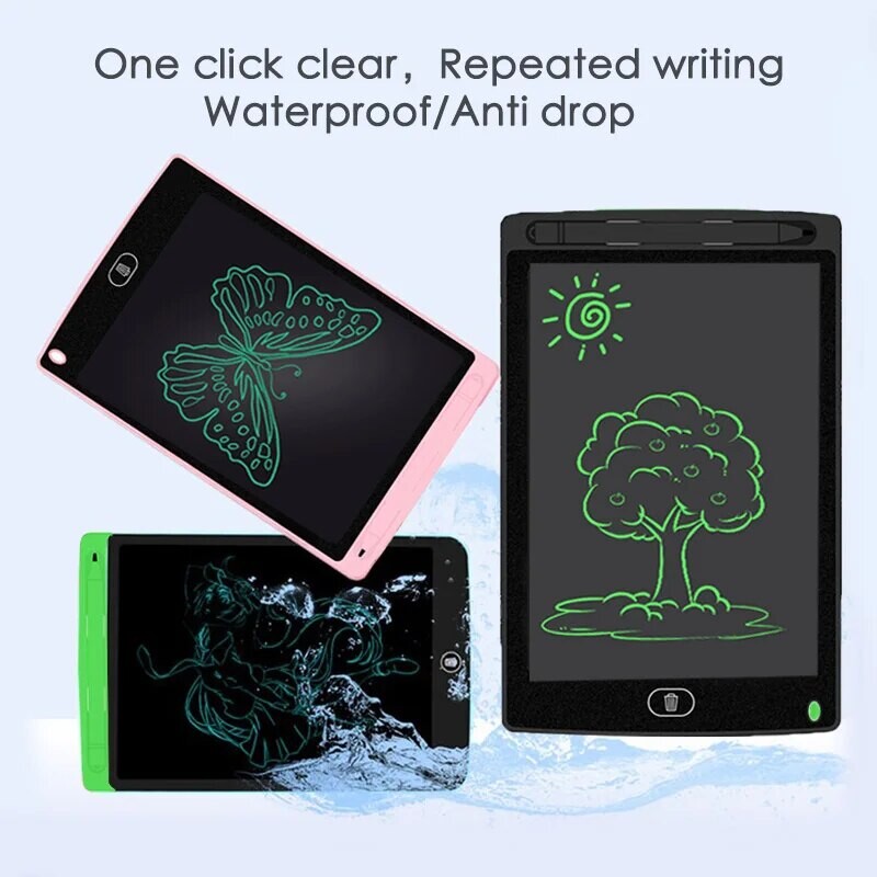8,5-tolline ühevärviline LCD-ekraaniga käsitsi kirjutatav joonistustahvel pusle jaoks kaasaskantav kodune grafiti väike tahvel Mänguasjad lastele sünnipäevakingitused