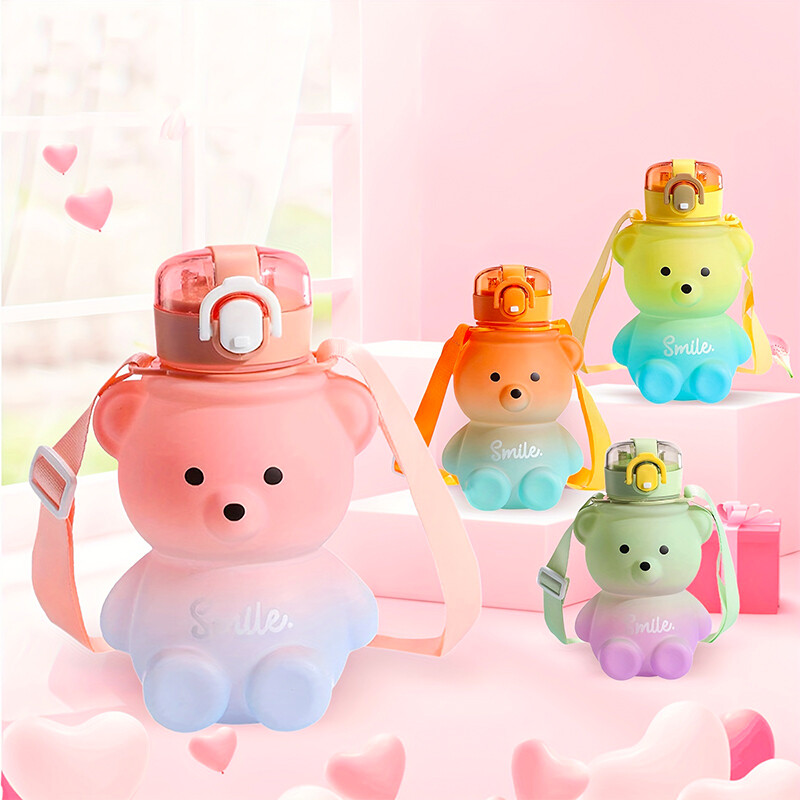Nove jeftine, slatke, kreativne plastične boce za vodu 800 ml za školsku djecu, dječake i djevojčice za darove iz 2024.