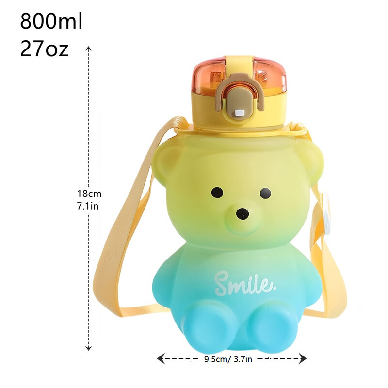 Nove jeftine, slatke, kreativne plastične boce za vodu 800 ml za školsku djecu, dječake i djevojčice za darove iz 2024.