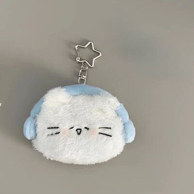 MOBO Сладки плюшени портфейли за жени Малък оригинален дизайнер Kawaii Lolita Портмоне за монети Карикатура Модни слушалки Нов елегантен портфейл