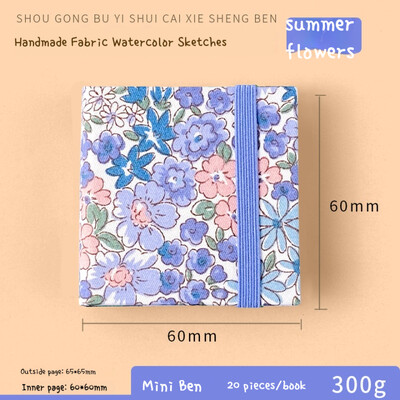 Mini carte de acuarelă din țesătură, 300 g, pulpă de lemn, caiet de schițe portabil de călătorie, materiale speciale pentru pictură