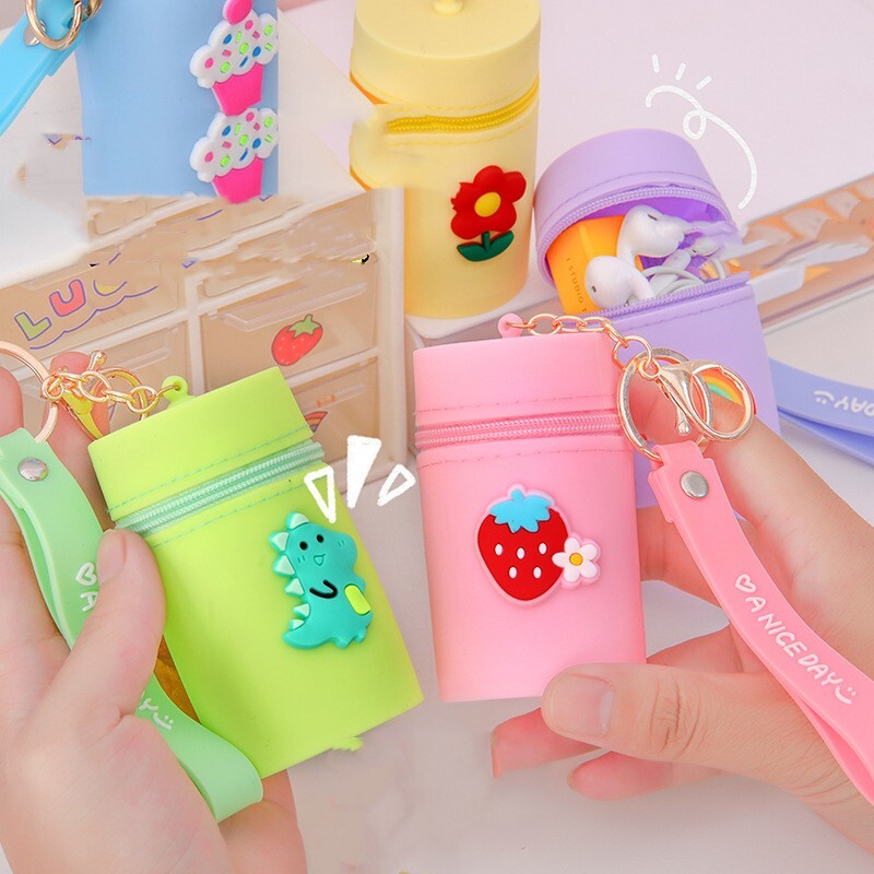 Silikónová peňaženka s okrúhlymi mincami, peňaženka s kartami, gumová kľúčenka, telefón, žaba, dizajnová taška pre dievčatá, ženy, mini kabelka