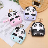 Poșetă cu monede Panda drăguț Portofel Breloc Bani Căști Geantă Suport card Studentă Fete Cadou