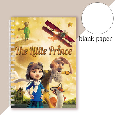 Spiral Notebook Movie The Little Prince Binder Ring Sketch Note Book Le Petit Prince Fox Flower Rose Drawing Art Quote Figurine