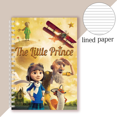 Spiral Notebook Movie The Little Prince Binder Ring Sketch Note Book Le Petit Prince Fox Flower Rose Drawing Art Quote Figurine