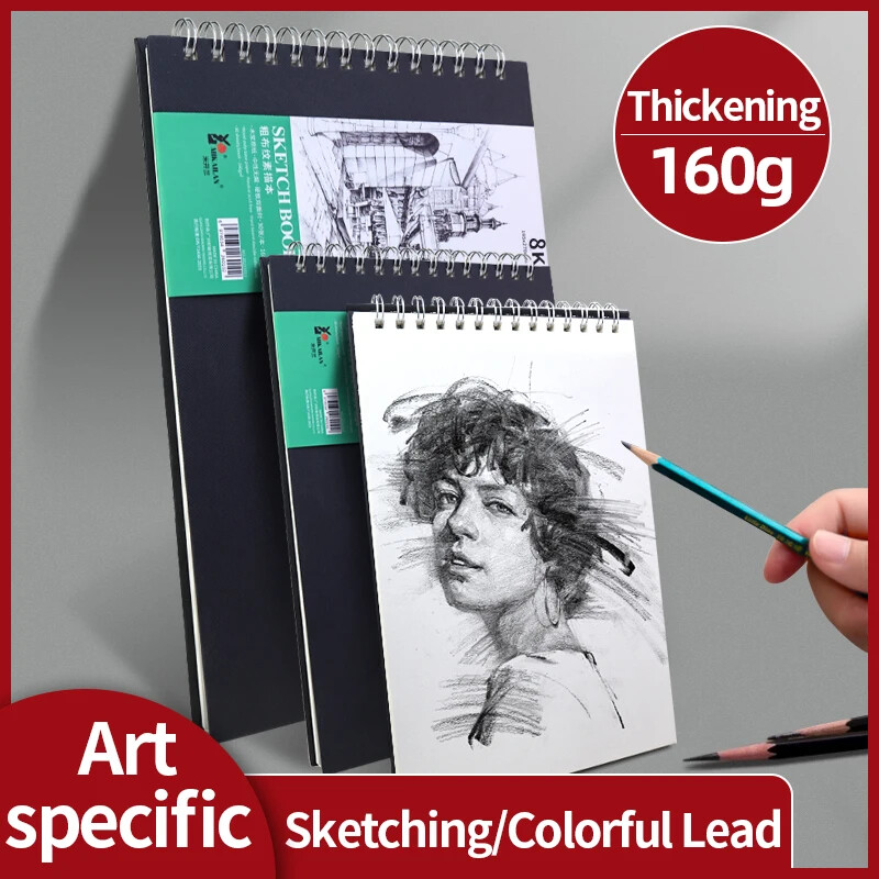 MIKAILANi visandiraamat, jämedateraline pool, käsitsi visandivihik 16K ajakirja märkmikuplaneerija õpilastele kunstnikele joonistuskunstitarbed