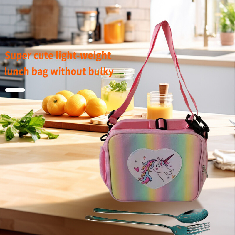 Saci de prânz pentru copii Geanta pentru copii pentru fete Cutie de prânz pentru copii Depozitare Păstrați la cald Geanta de prânz din desene animate Сумка Женская Loncheras Para Niños