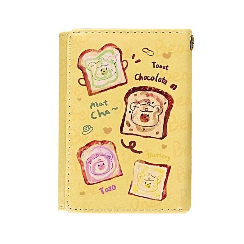 BOMO Peňaženky s veľkou kapacitou pre ženy, Kawall, peňaženka s kreslenými zvieratkami a mincami, pu kožená módna potlač, krátka peňaženka, roztomilá sladká taška