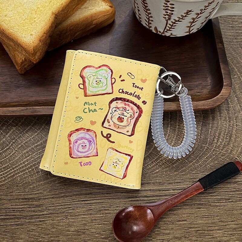 BOMO Peňaženky s veľkou kapacitou pre ženy, Kawall, peňaženka s kreslenými zvieratkami a mincami, pu kožená módna potlač, krátka peňaženka, roztomilá sladká taška